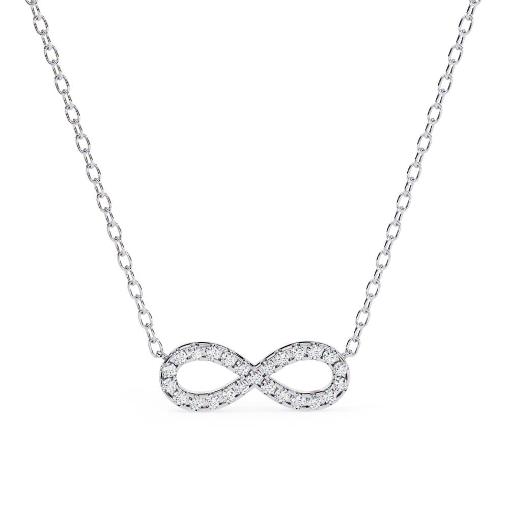 Elegant Gold Infinity 21 Diamond Pendant