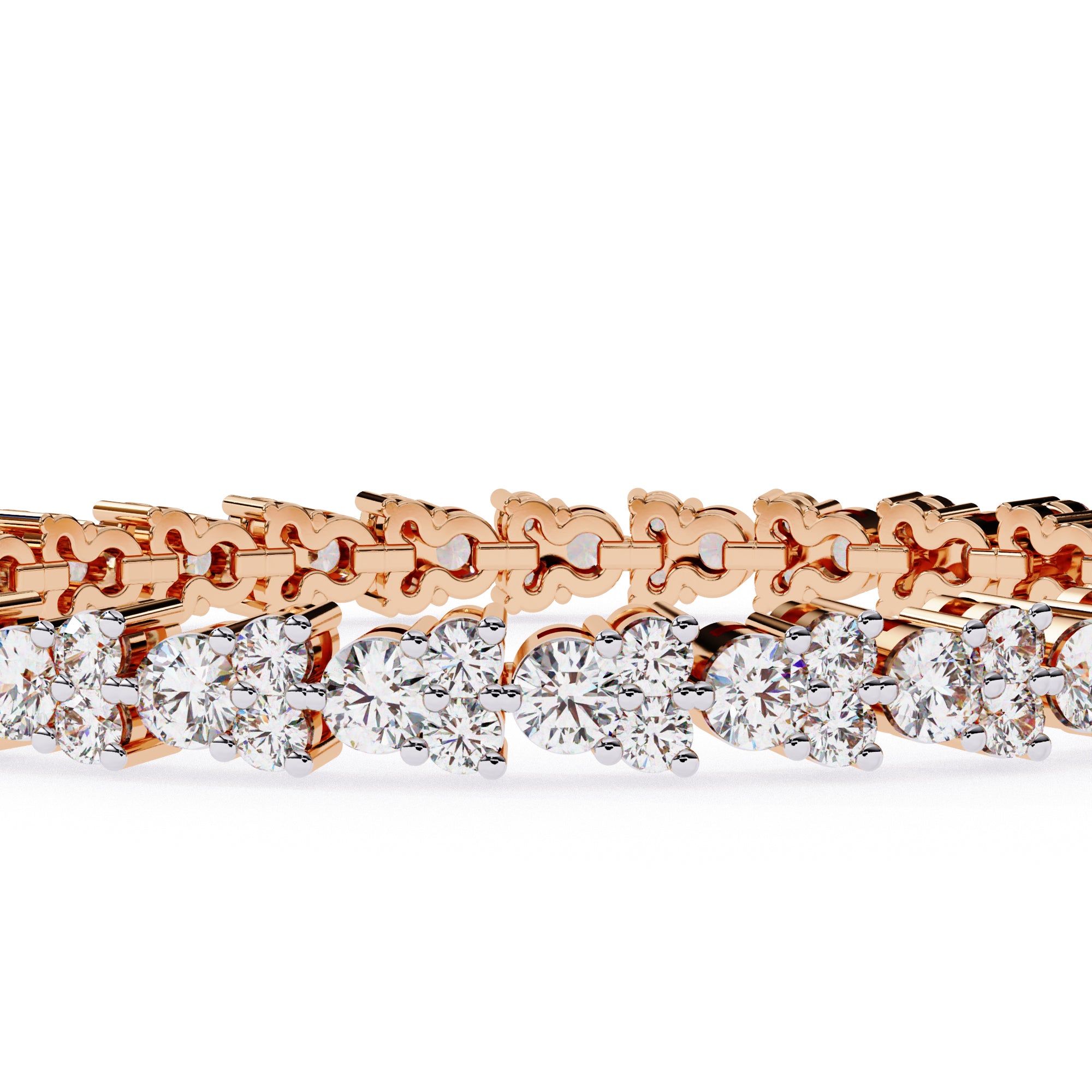 Luxurious Round Diamond Tennis Bracelet