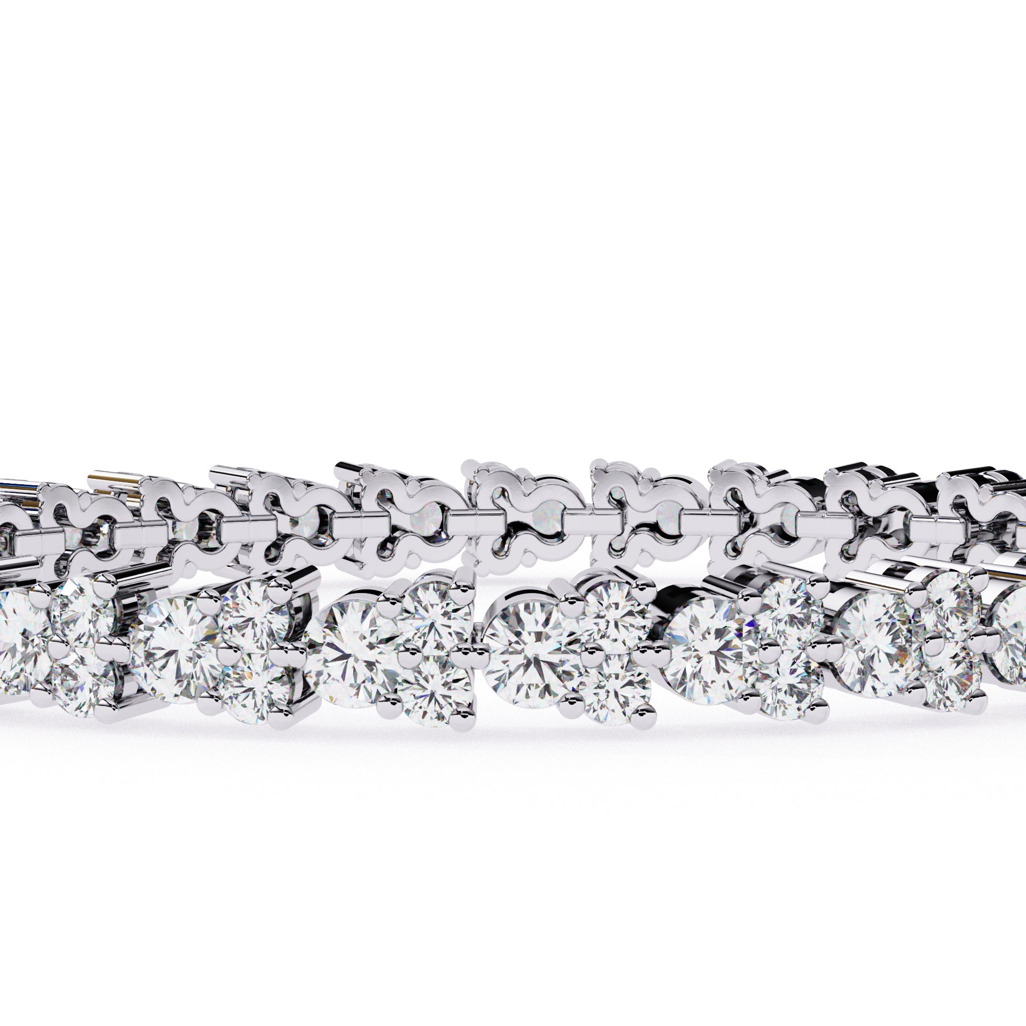 Luxurious Round Diamond Tennis Bracelet