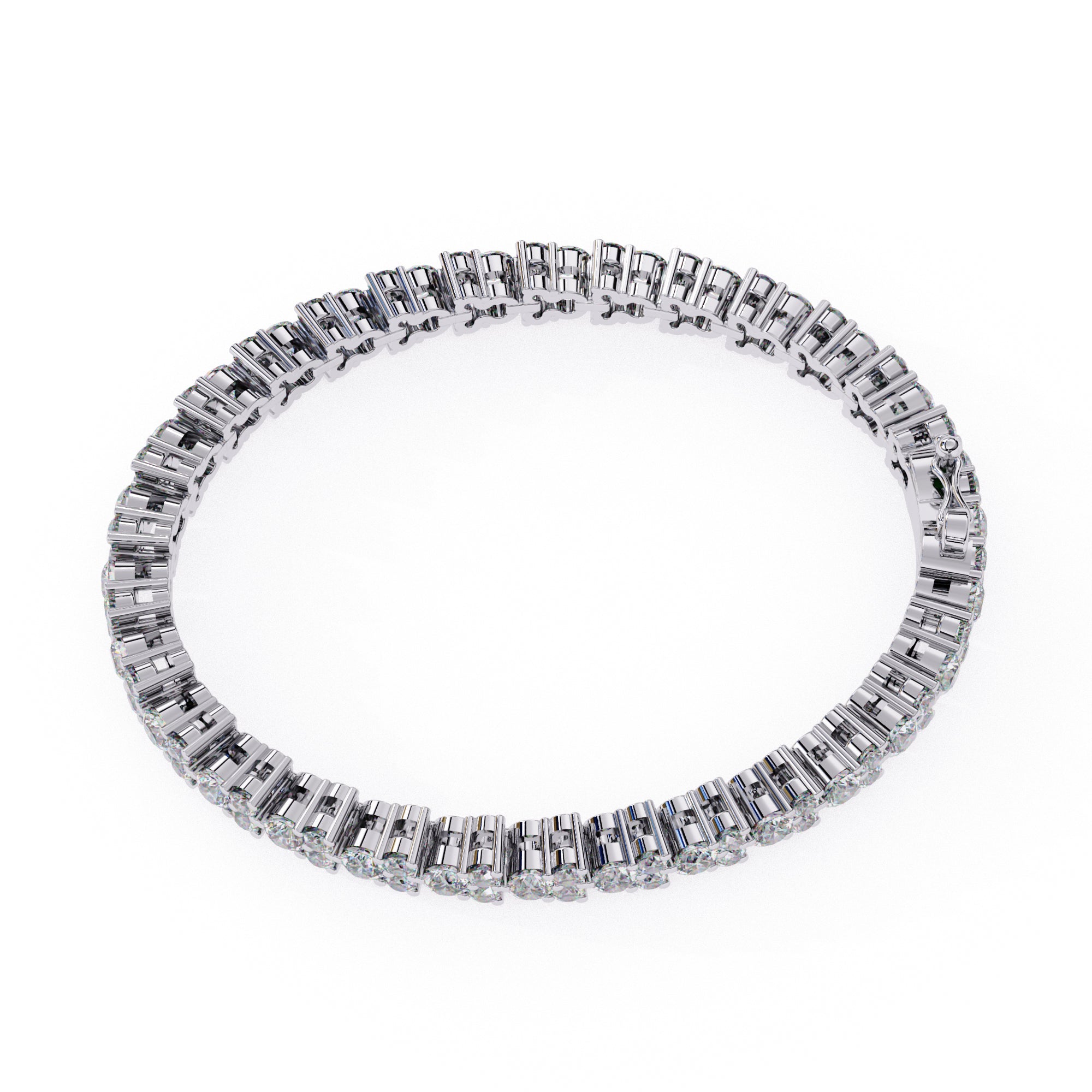 Luxurious Round Diamond Tennis Bracelet