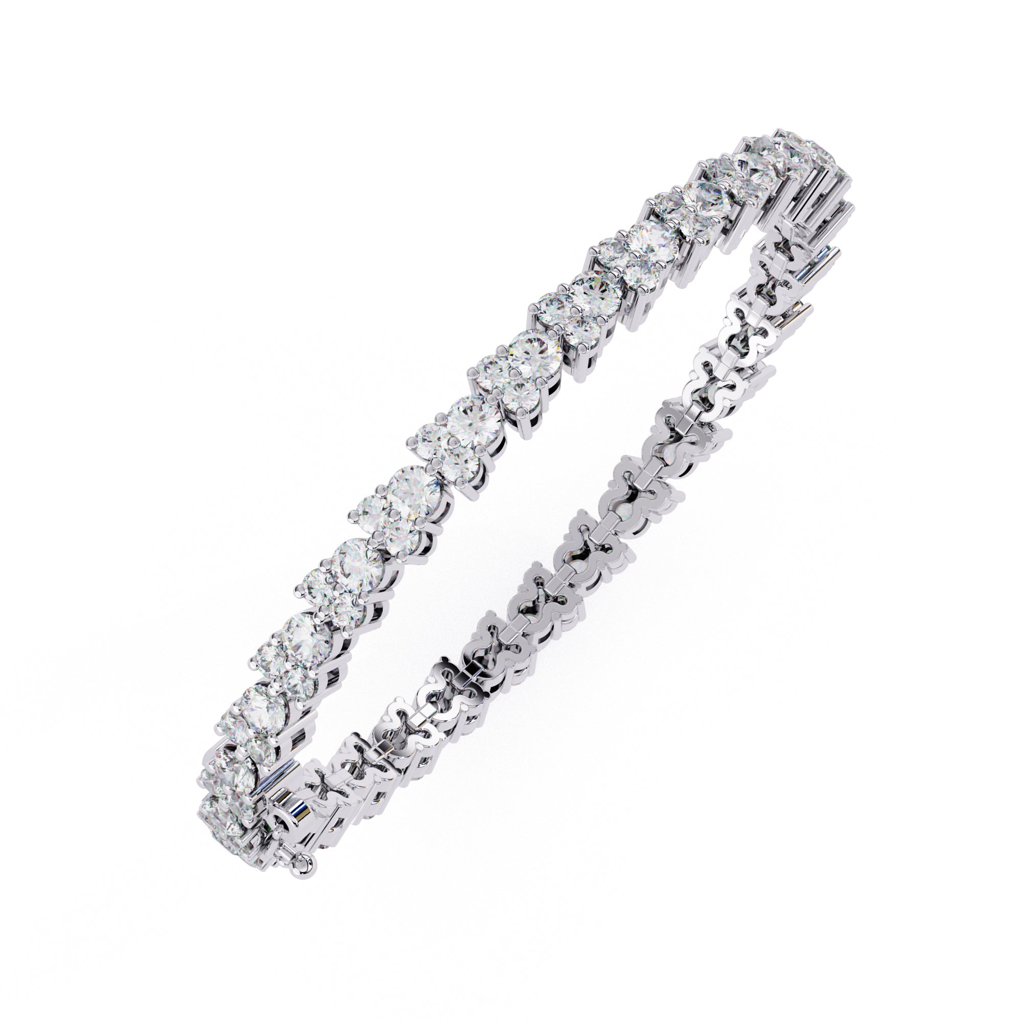 Luxurious Round Diamond Tennis Bracelet