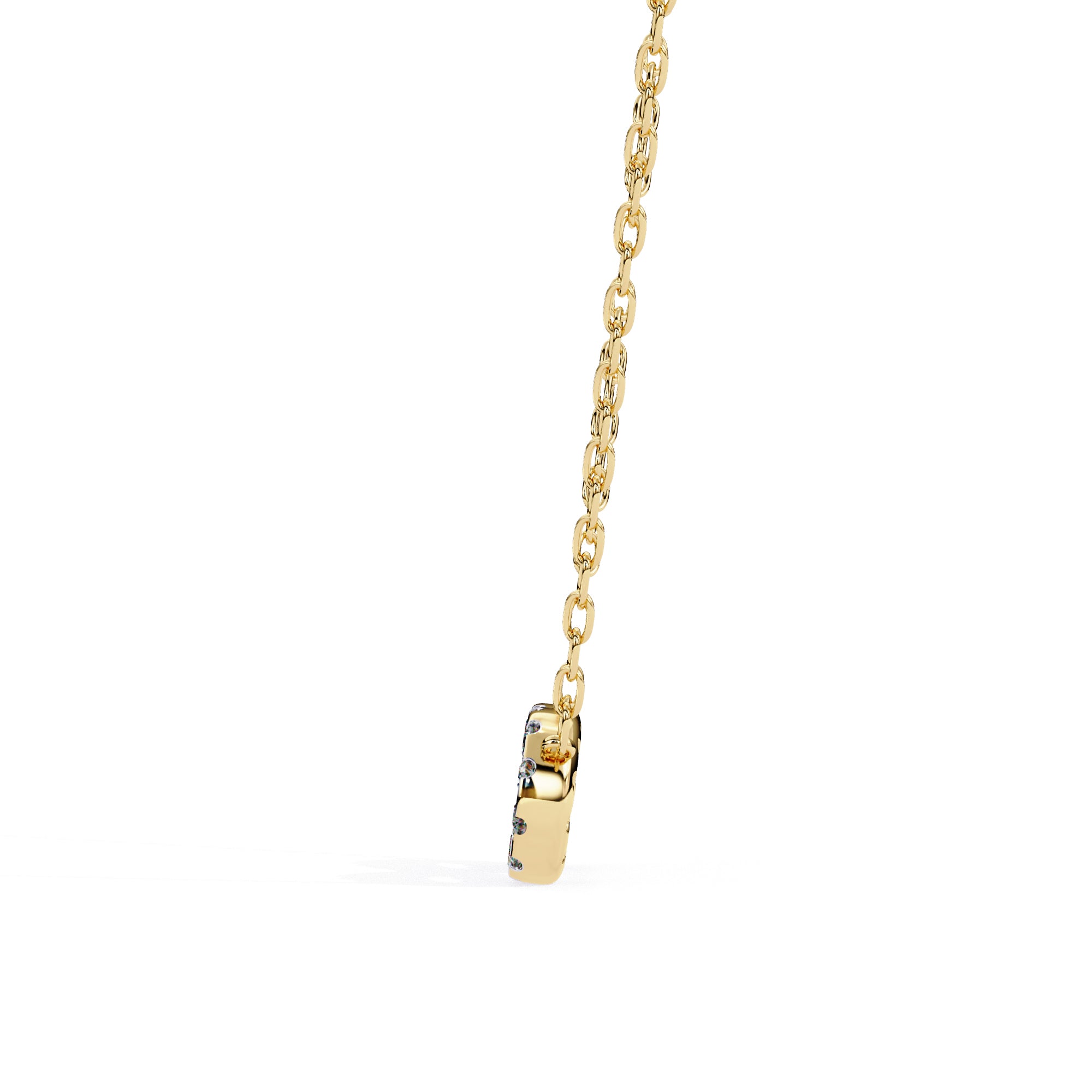 Elegant Gold Infinity 21 Diamond Pendant