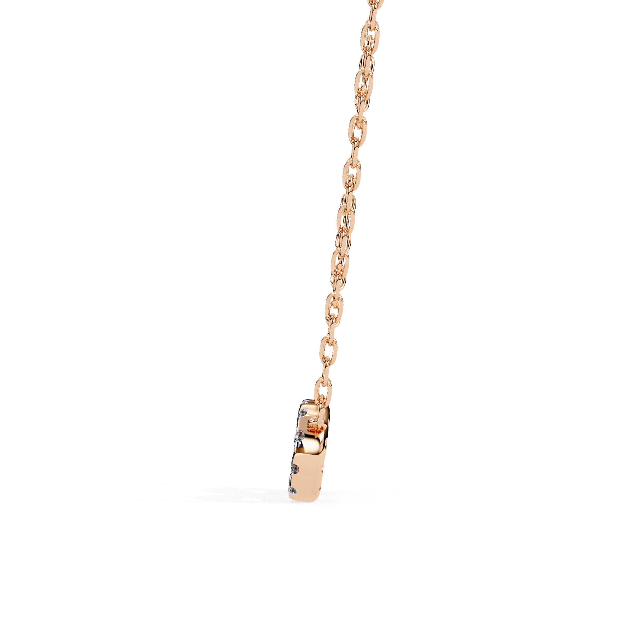 Elegant Gold Infinity 21 Diamond Pendant