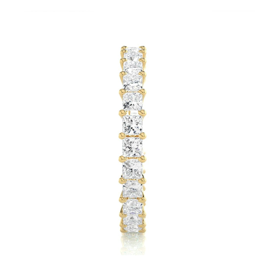 Princess-Cut Diamond Full Eternity Band in Gold