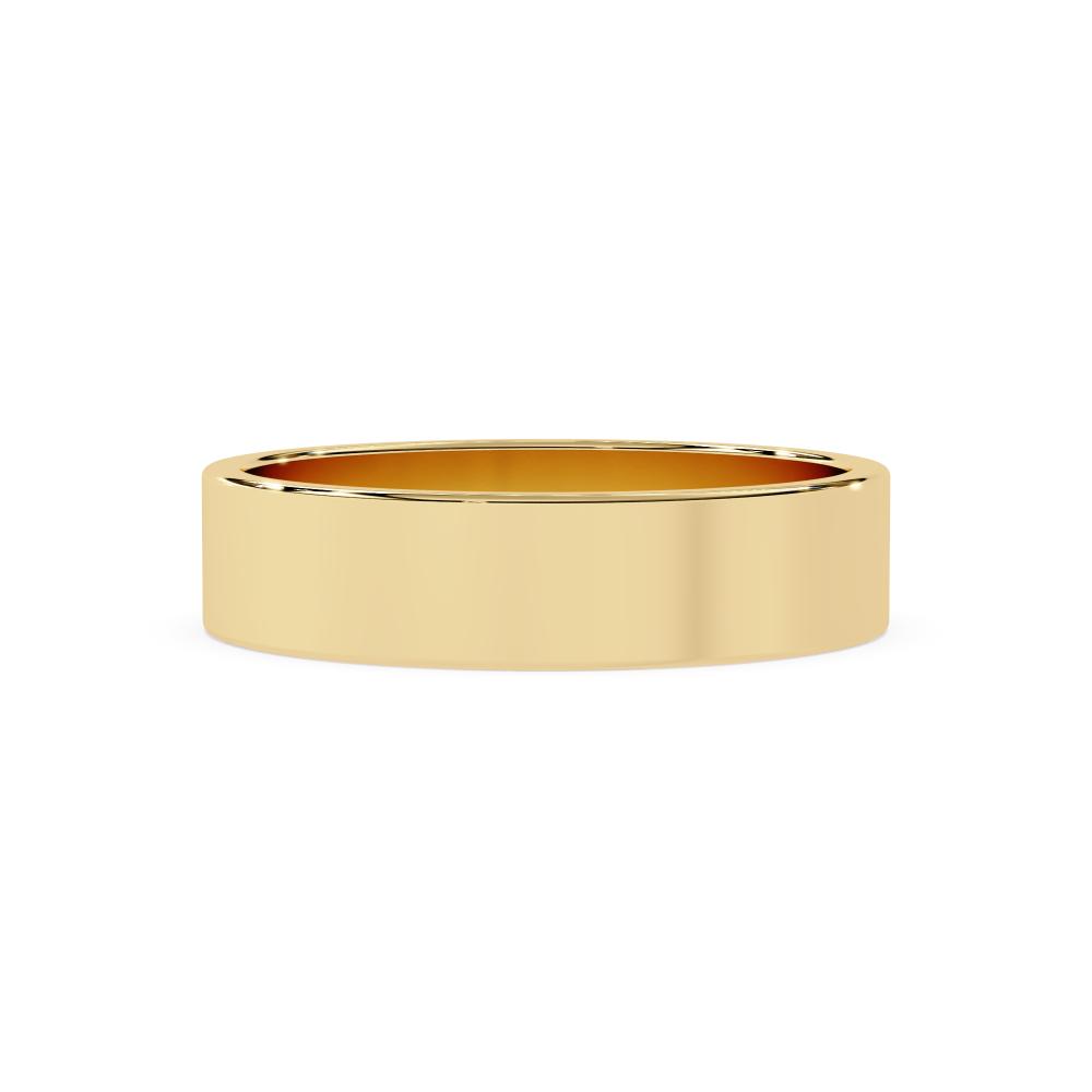 Lustrous Plain Gold Band