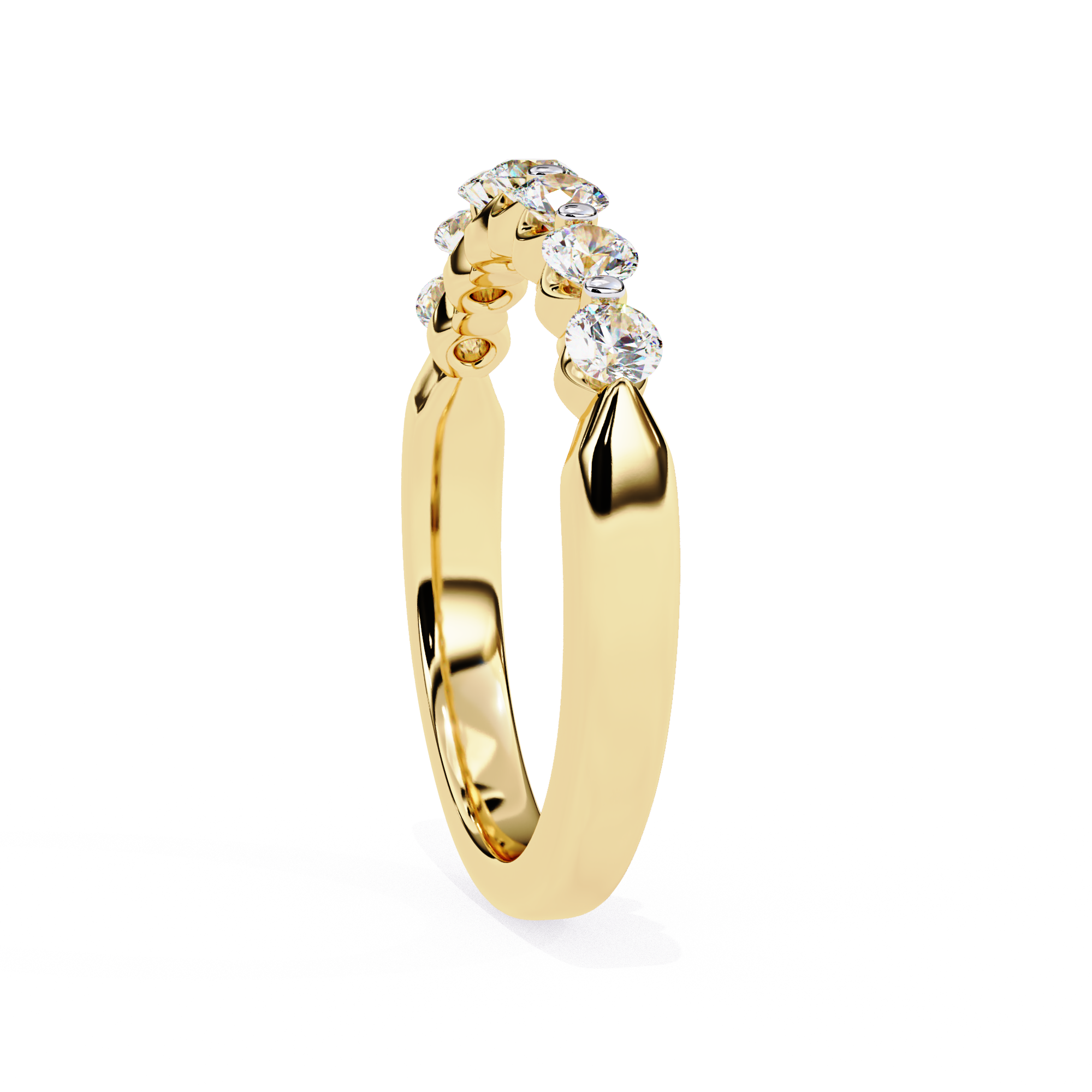 Elegant Gold Open Diamond Band