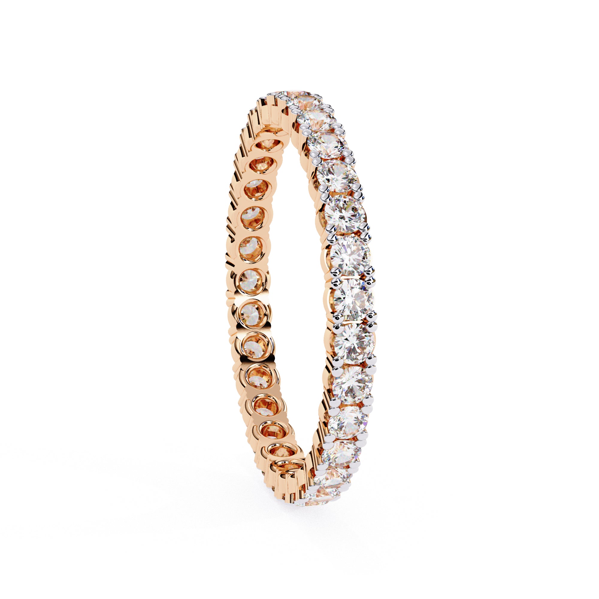 Gold Diamond Eternity Band
