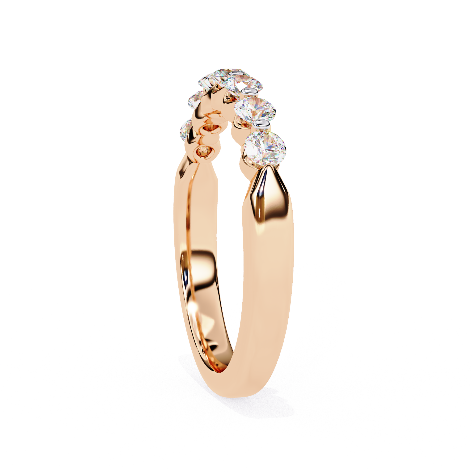 Elegant Gold Open Diamond Band