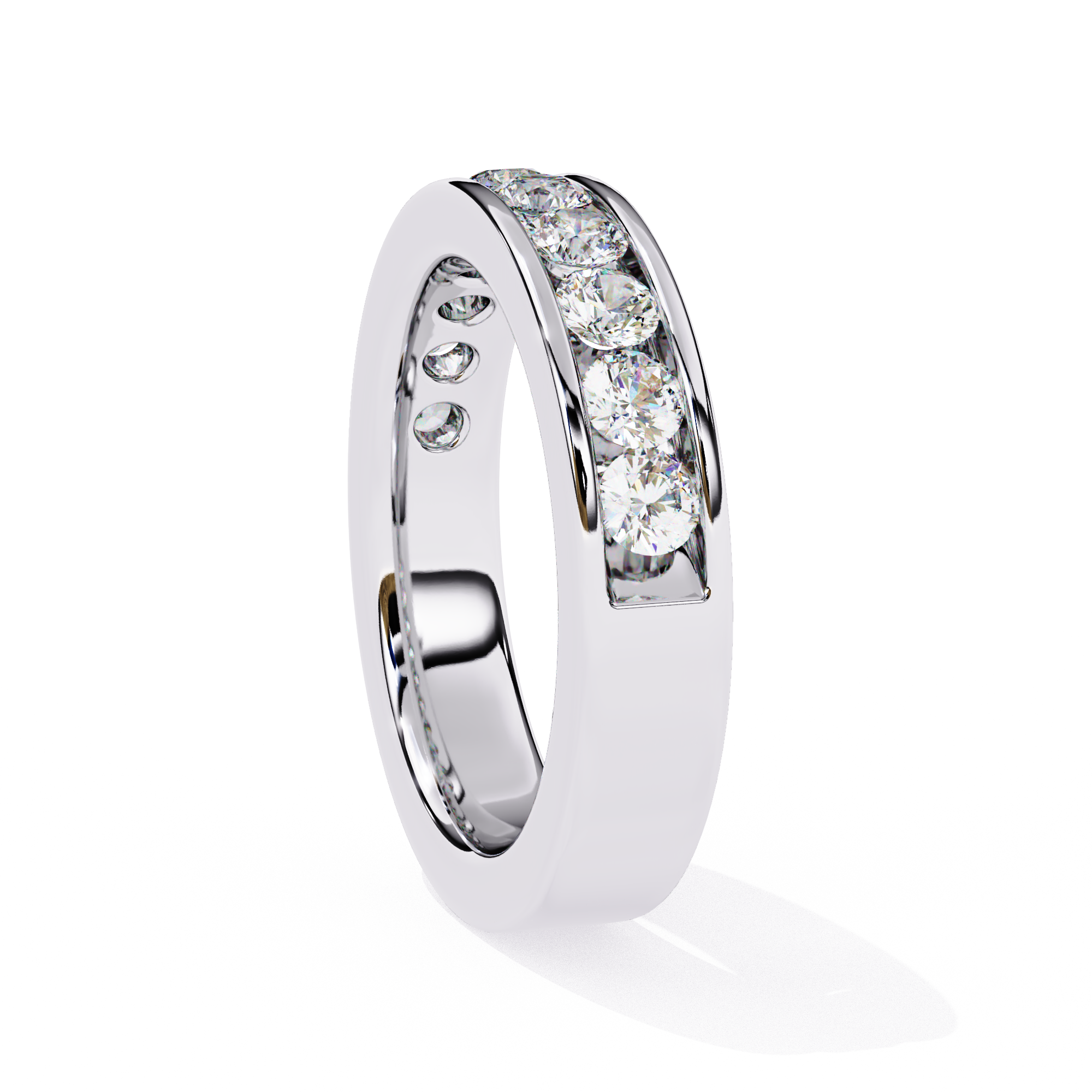 Timeless Gold Channel-Set Diamond Band