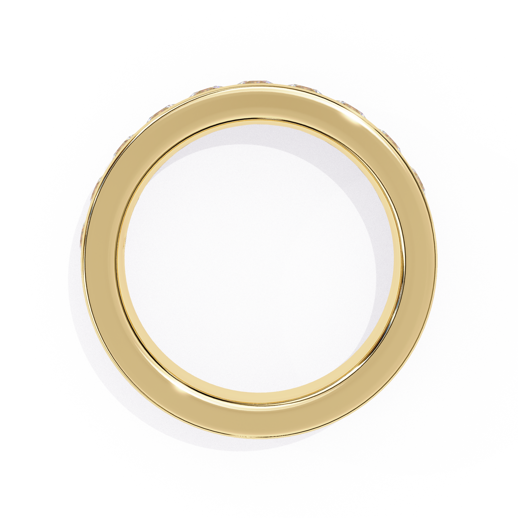 Timeless Gold Channel-Set Diamond Band