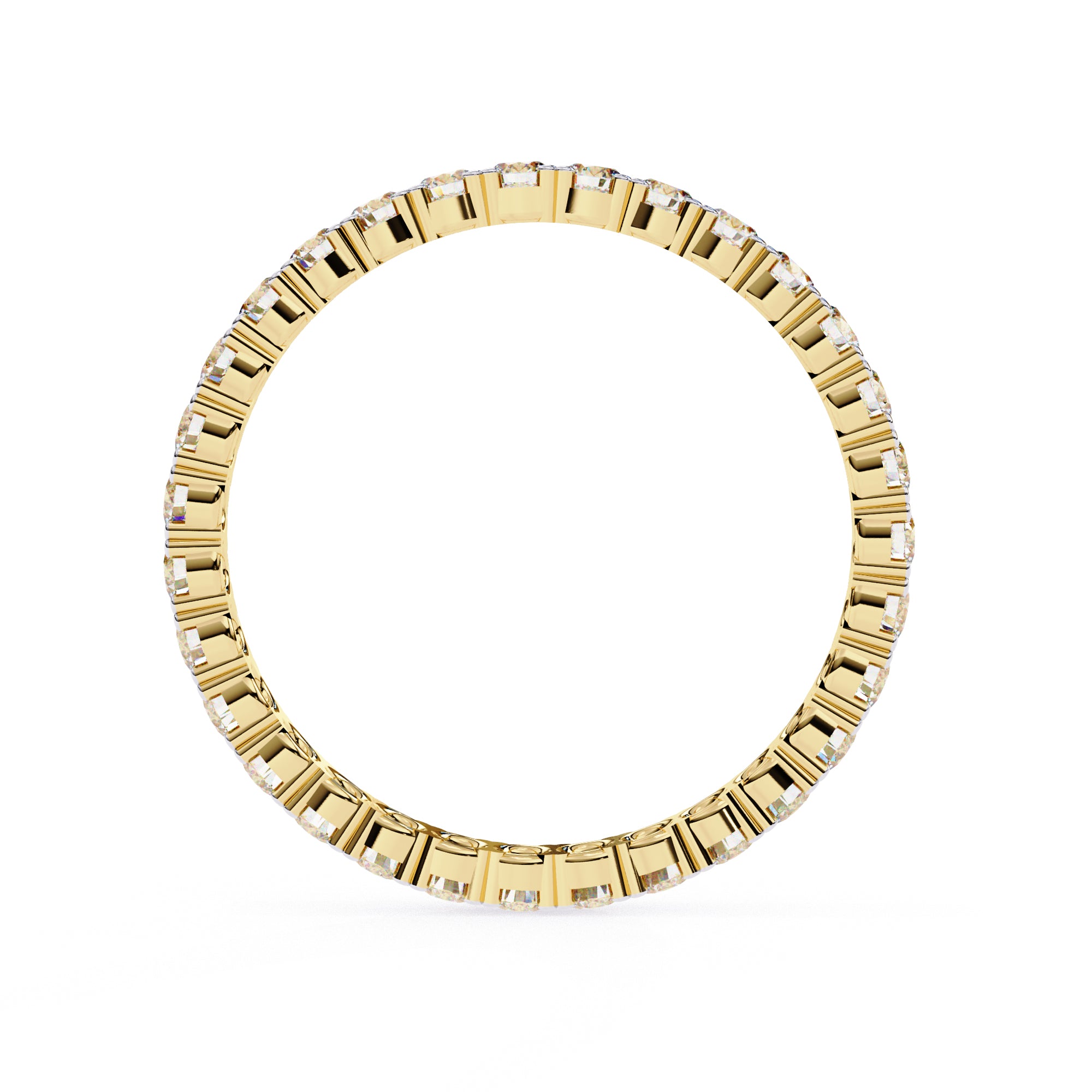 Gold Diamond Eternity Band