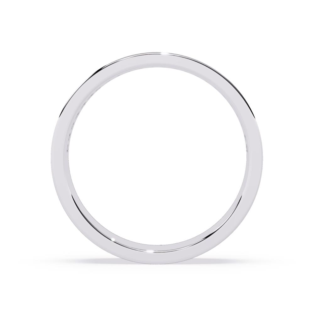 Grooved Diamond Wedding Band