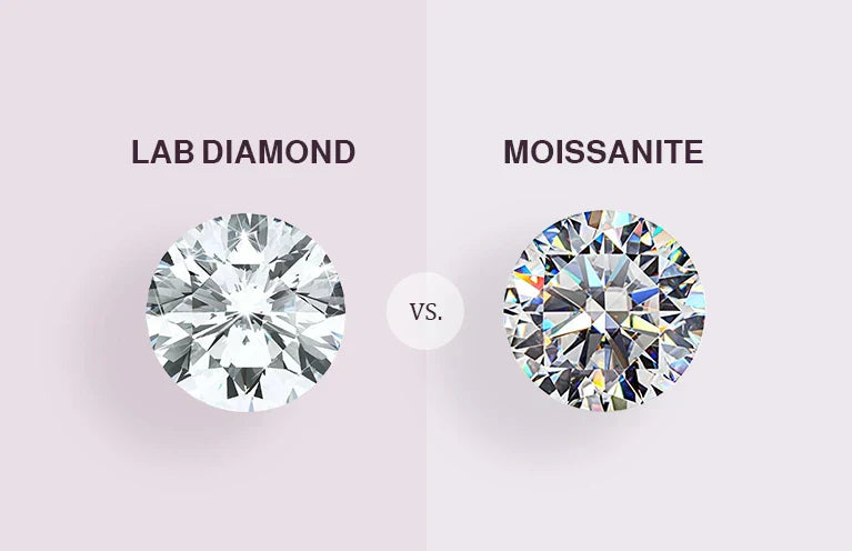 Key Difference betwenn Lab-Grown Diamonds and Moissanite 