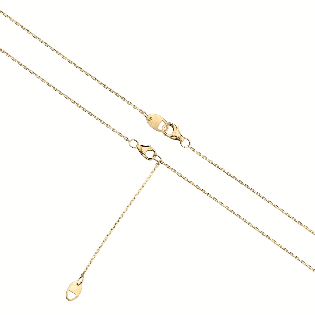 Toi et Moi Emerald and Pear Cut Diamond Necklace in Gold