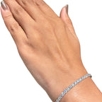 10ct Round Cut Diamond Tennis Bracelet in Gold