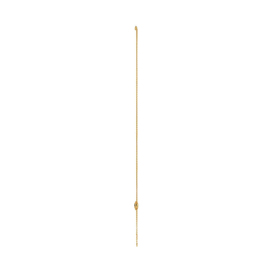 Diamond Solitaire Lariat Necklace in Gold