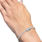 8ct Round Cut Diamond Tennis Bracelet in Gold