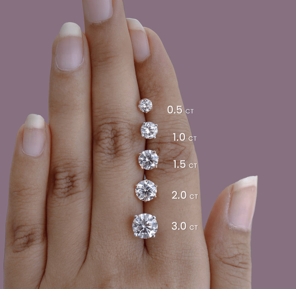 Diamonds of different weights