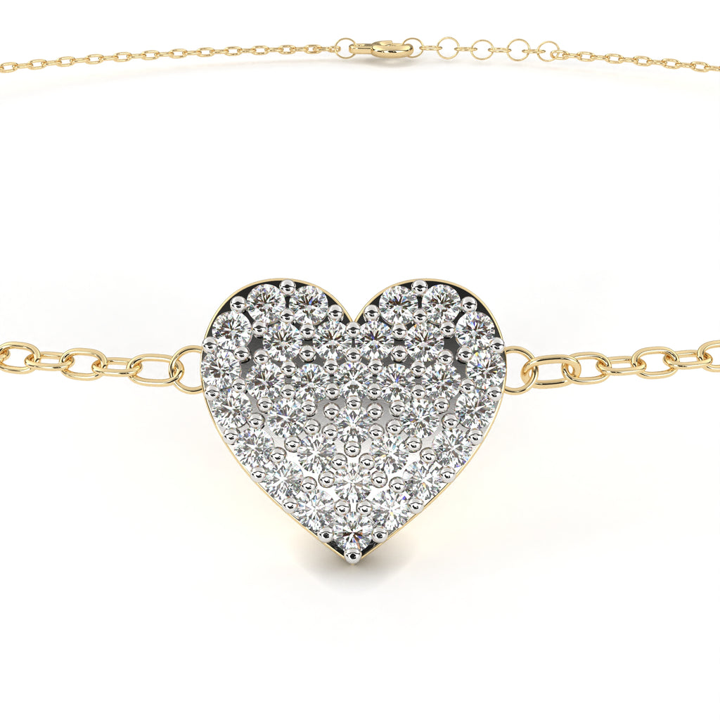 Heart Shape Diamond Bracelet for 
women