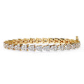 Lab grown diamond tennis bracelet in gold