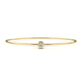 Simple diamond gold bangle for women