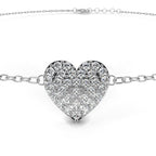 Heart Shape Diamond Bracelet for women
