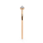 Rose Gold pear diamond cuff bracelet