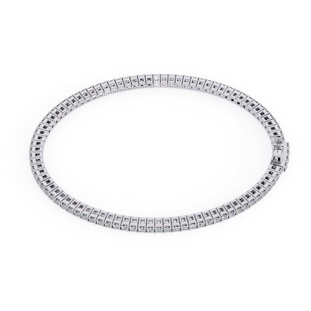 White Gold diamond tennis bangle for women