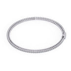 White Gold diamond tennis bangle for women