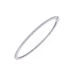 Premium Lab grown baguette diamond bracelet in white Gold