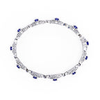White Gold bracelet with sapphires and diamonds perfect giftGold