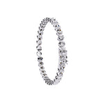 White Gold bezel-set diamond tennis bracelet for everyday wear