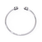 White Gold cuff bracelet with pear-cut diamonds