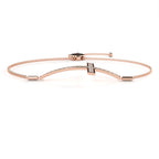 Rose Gold bracelet with a diamond cross