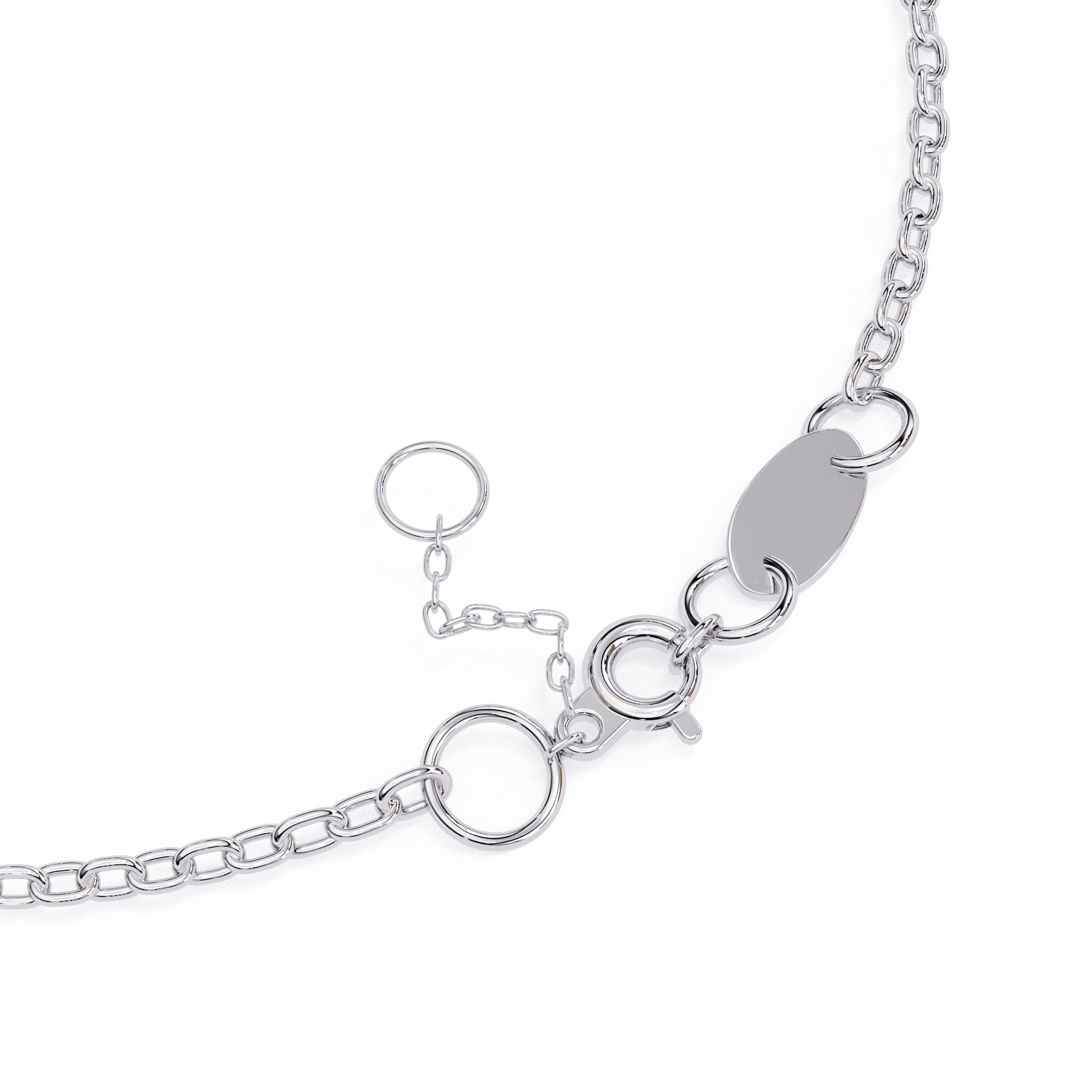Delicate white gold diamond bracelet