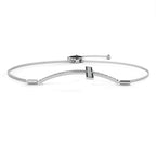 White Gold bracelet with a diamond cross