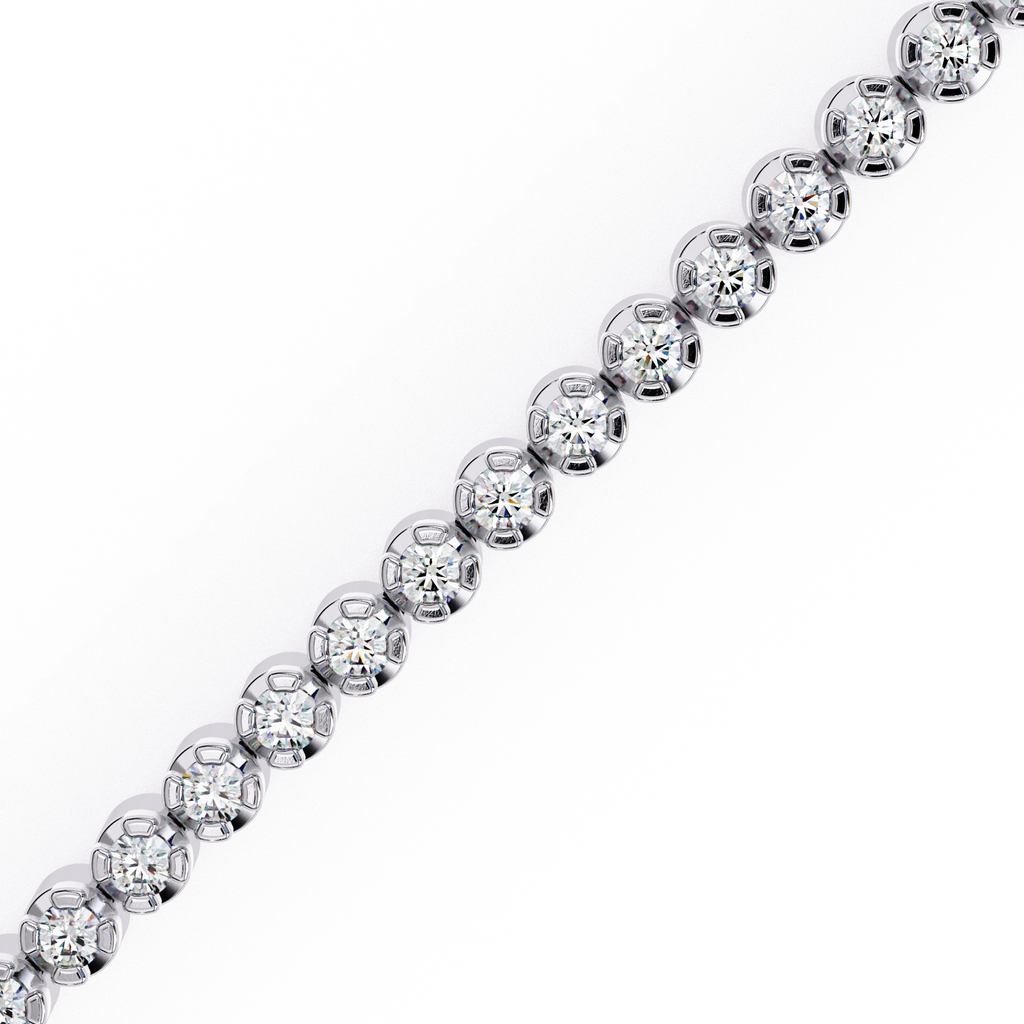 White Gold baguette diamond tennis bracelet