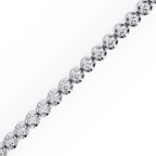 White Gold baguette diamond tennis bracelet