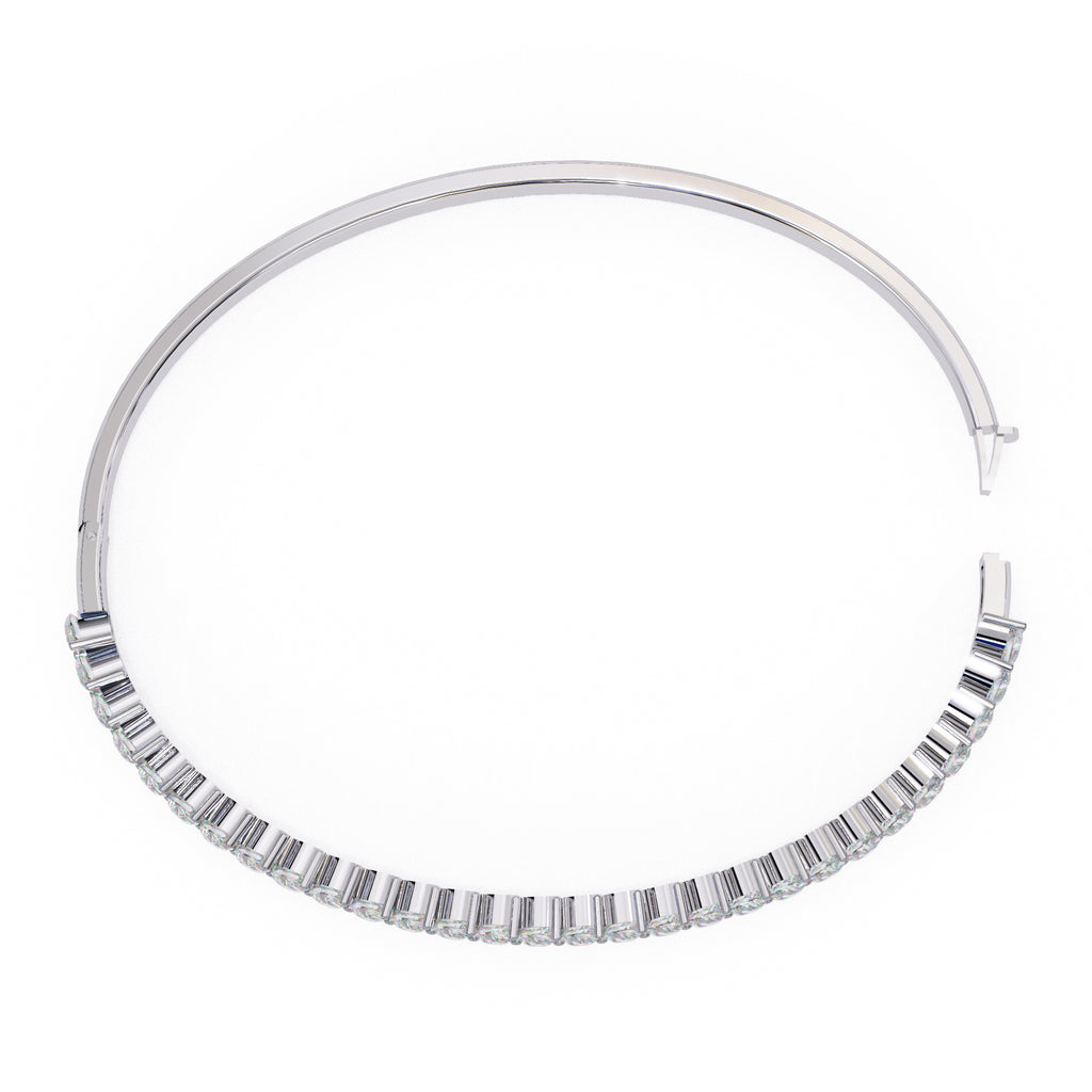 White Gold lab grown diamond tennis bracelet