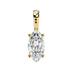 Marquise-cut lab grown diamond pendant for women