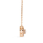Heart diamond necklace in Rose Gold