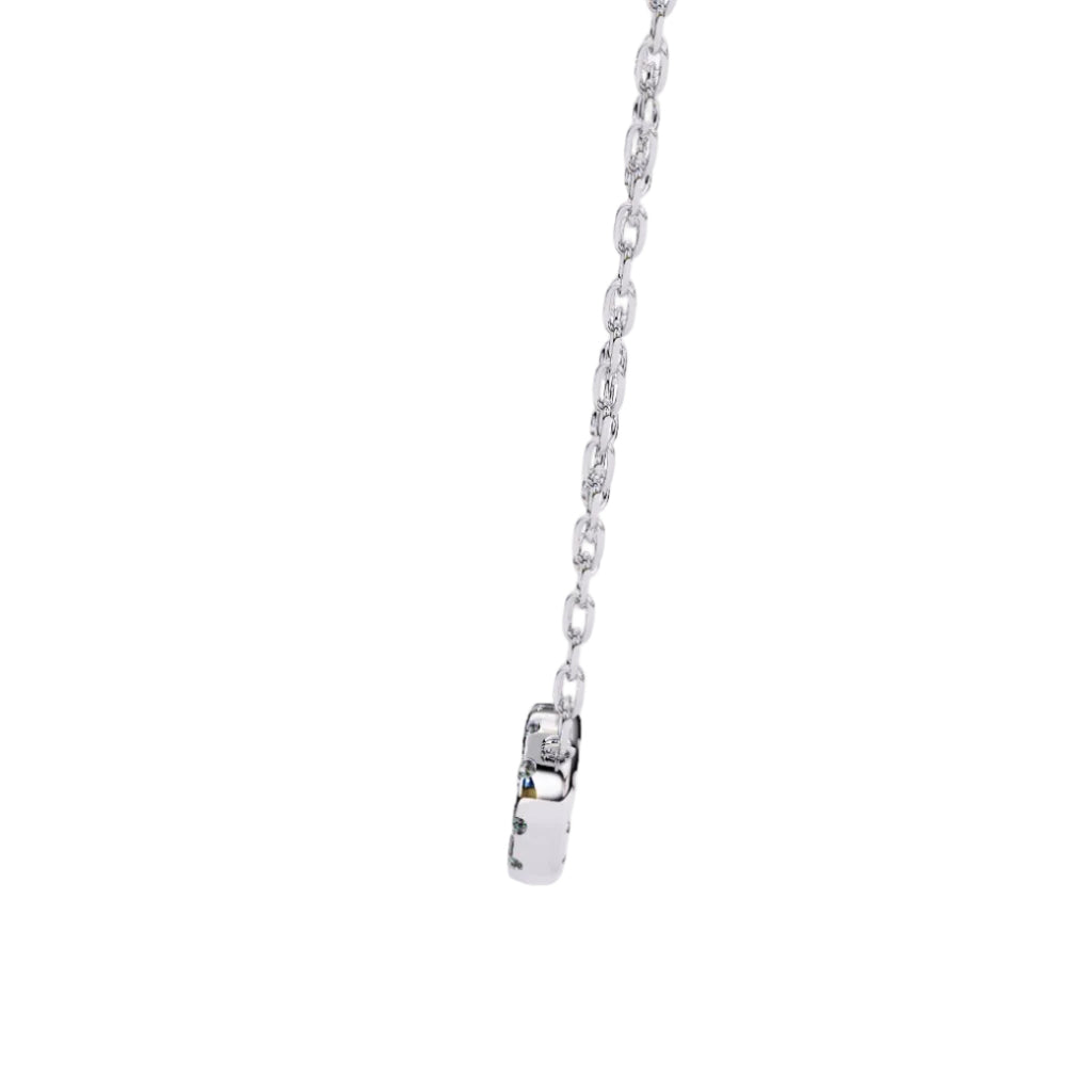 White Gold chain with infinity diamond pendant