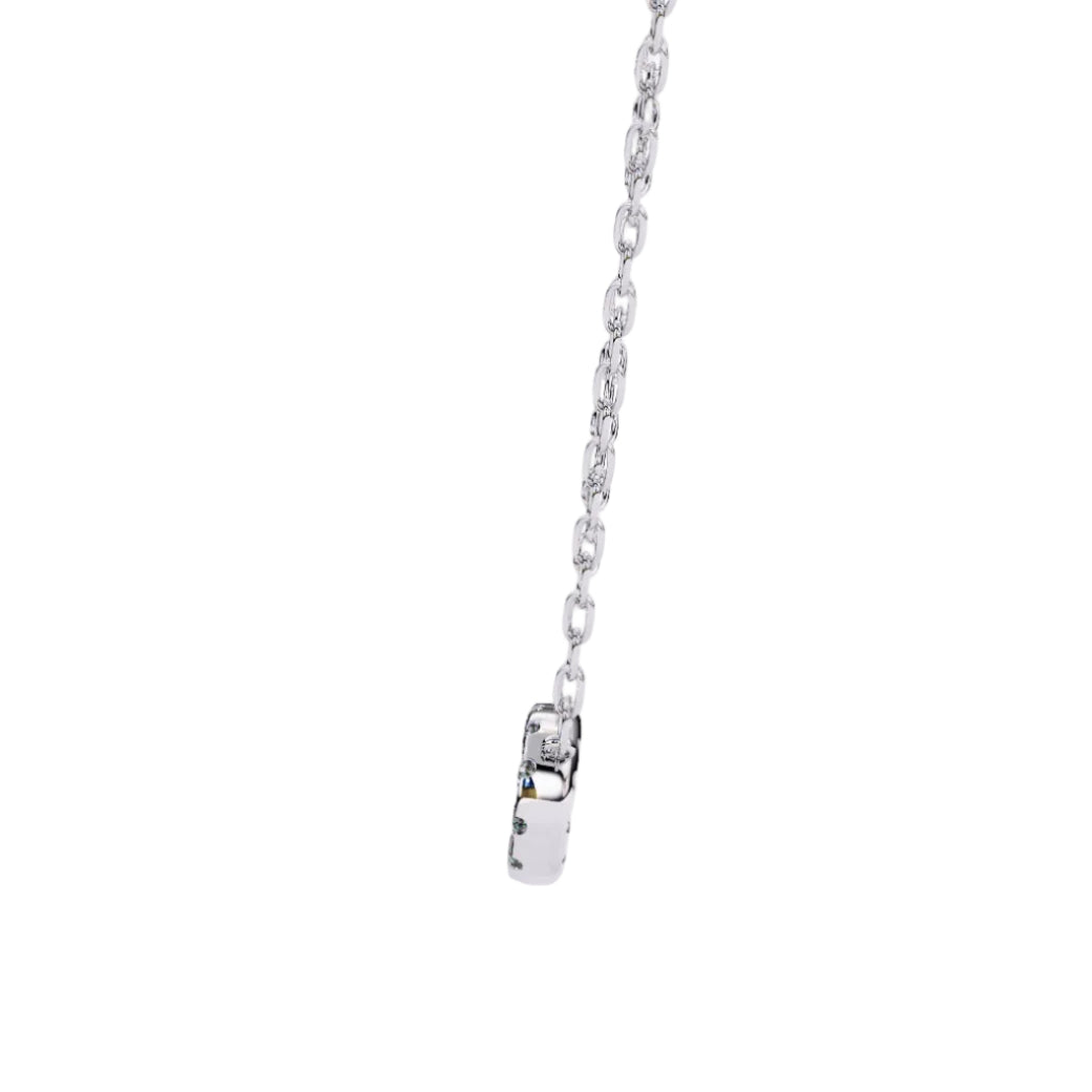 White Gold chain with infinity diamond pendant