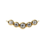 Classic bezel-set diamond necklace for women