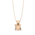 Rose Gold chain pendant with round solitaire diamond