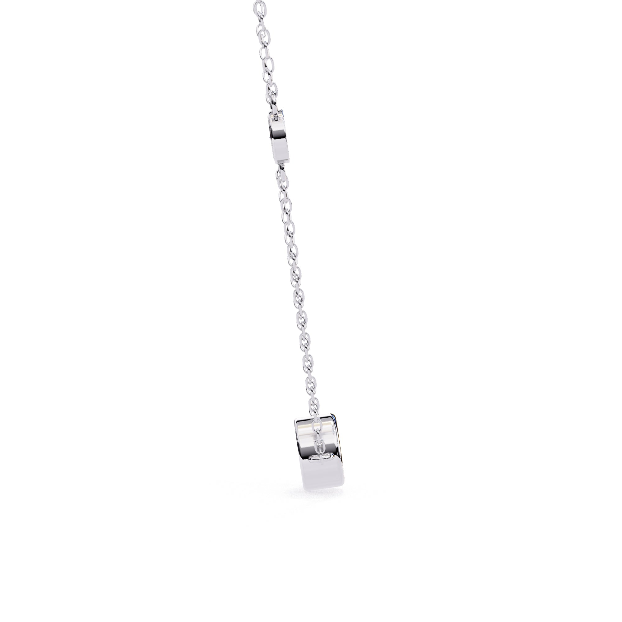Modern white gold diamond pendant