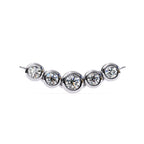 Classic bezel-set diamond necklace for women
