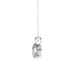Stylish half-bezel round diamond pendant