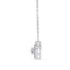 Heart diamond necklace in White Gold