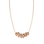 Rose Gold multi-stone diamond necklace